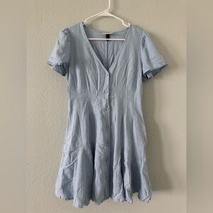 Universal Thread Light Blue Button-Down Dress